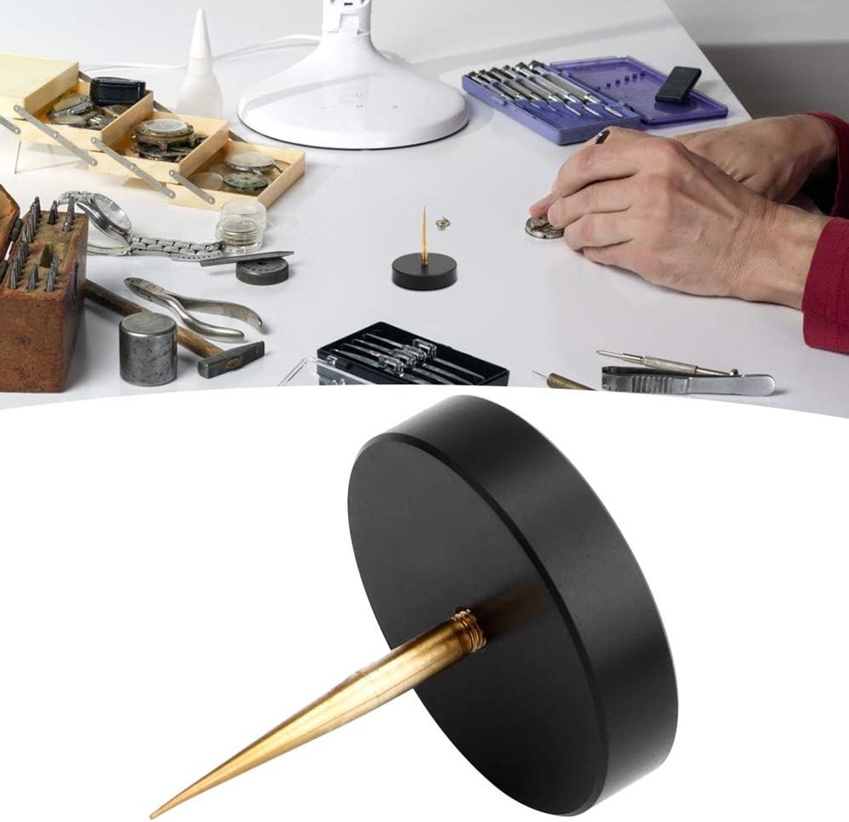 Premium Horlogemakers Toolkit: Veilige Steun voor Balans Cock en Nauwkeurige Reparaties aan Horloges met Accessoires