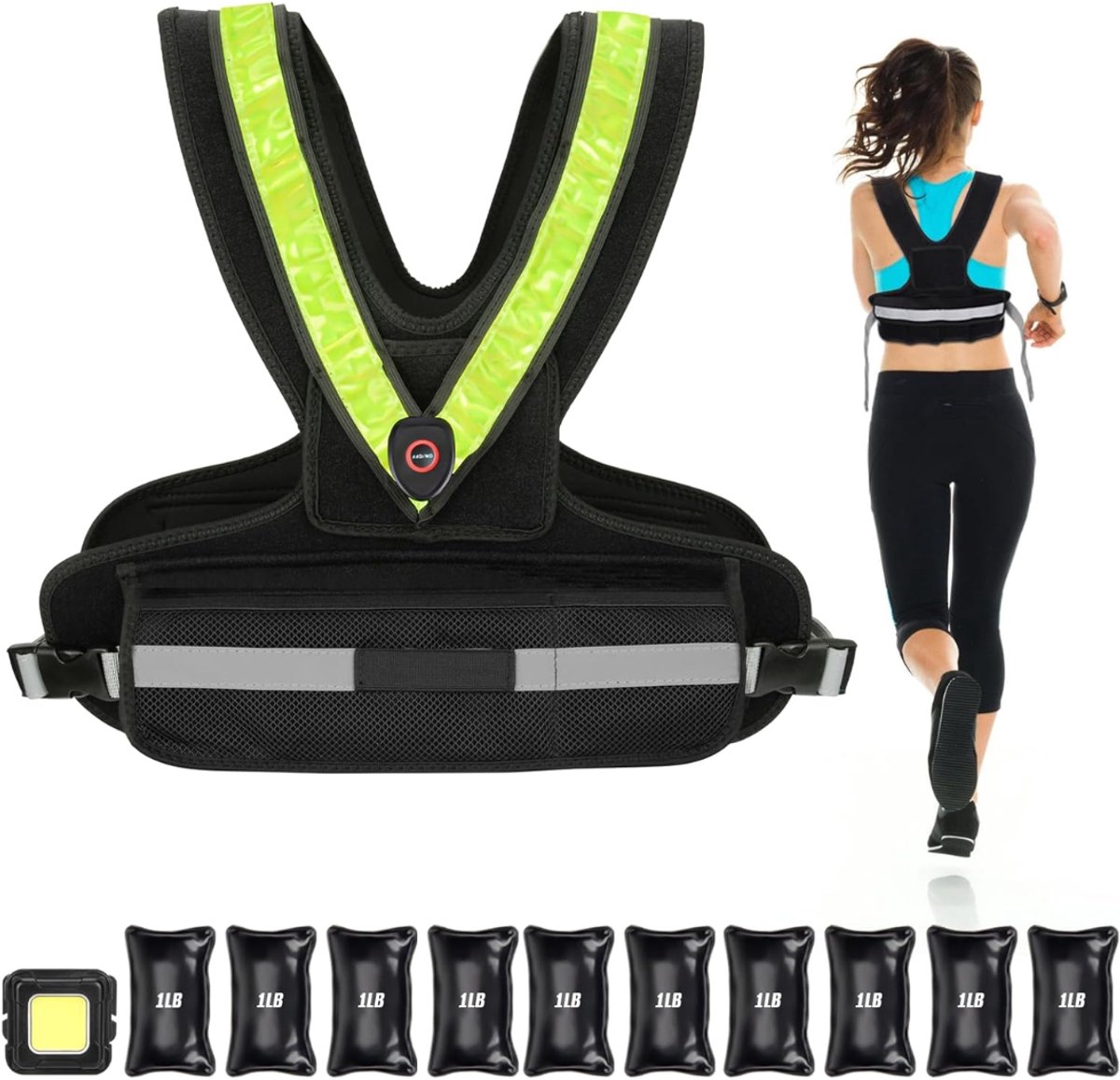RUX® Gewichtsvest - Gewichtsvesten - Zwart - 43cm x 19cm x 10cm
