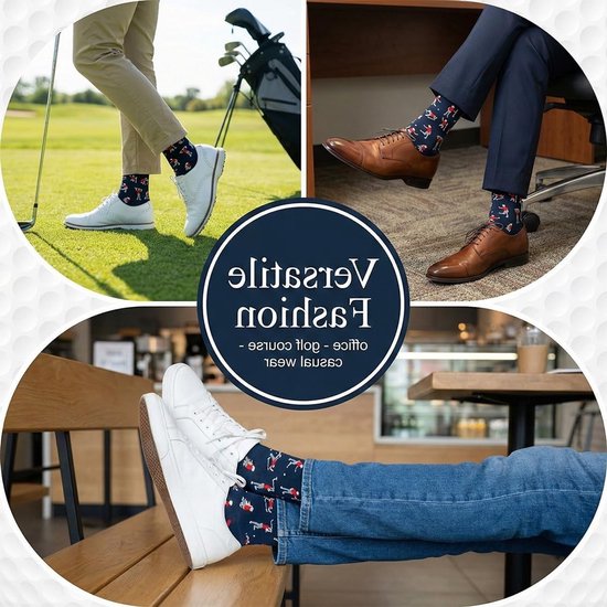 Comfortabele Golfsokken voor Mannen - Perfecte Golfaccessoires en Cadeaus voor Golfliefhebbers — afbeelding 4