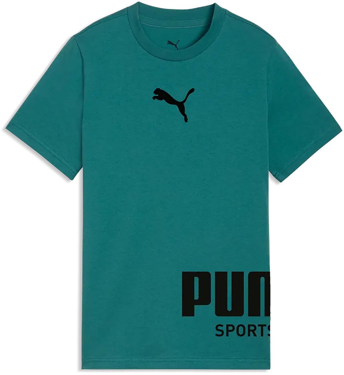 Puma Sport T-Shirt Graphic Tee B Fashion Wear Kinderen Groen
