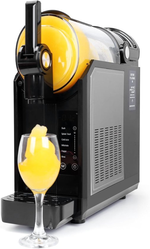 5-in-1 granita-machine voor thuis, 3,0 l slushmachine met 5 programma’s, instelbare temperatuur, automatische reiniging, granita’s, ijscocktails, milkshakes, frappés, ijskoude wijn, klaar in 15 tot 40 minuten