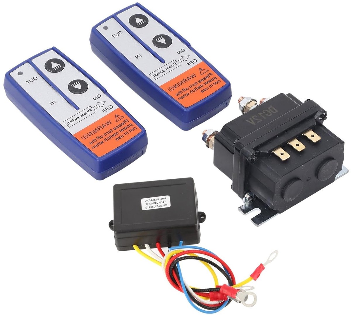 Universele 12V 250A Winch Solenoid Relay Contactor met Draadloze Afstandsbediening voor ATV, UTV en Trucks - Ideaal voor Sneeuwscooters en Tuinmachines