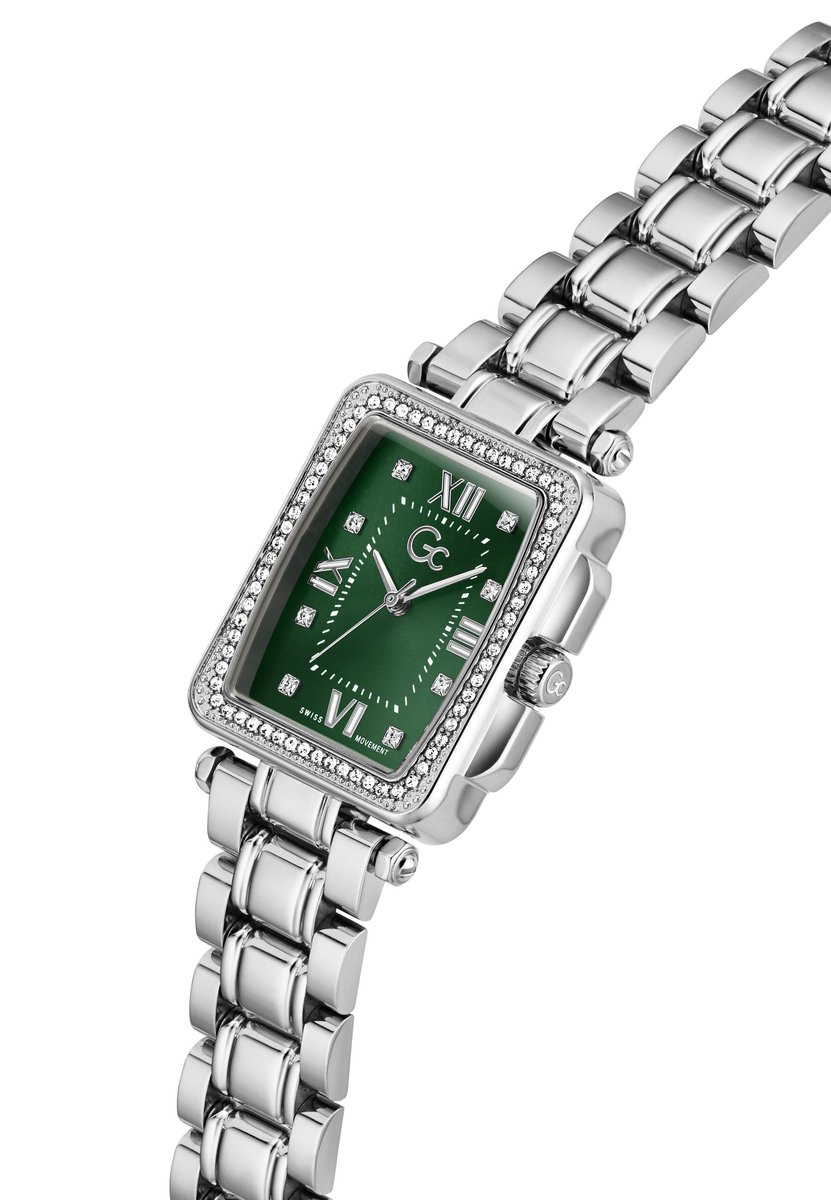 Gc Gc Plaza Quartz Analoog Horloge Silver-Tone Behuizing: 100% Roestvrij Staal | Armband: Roestvrij Staal 25 mm Z29011L9