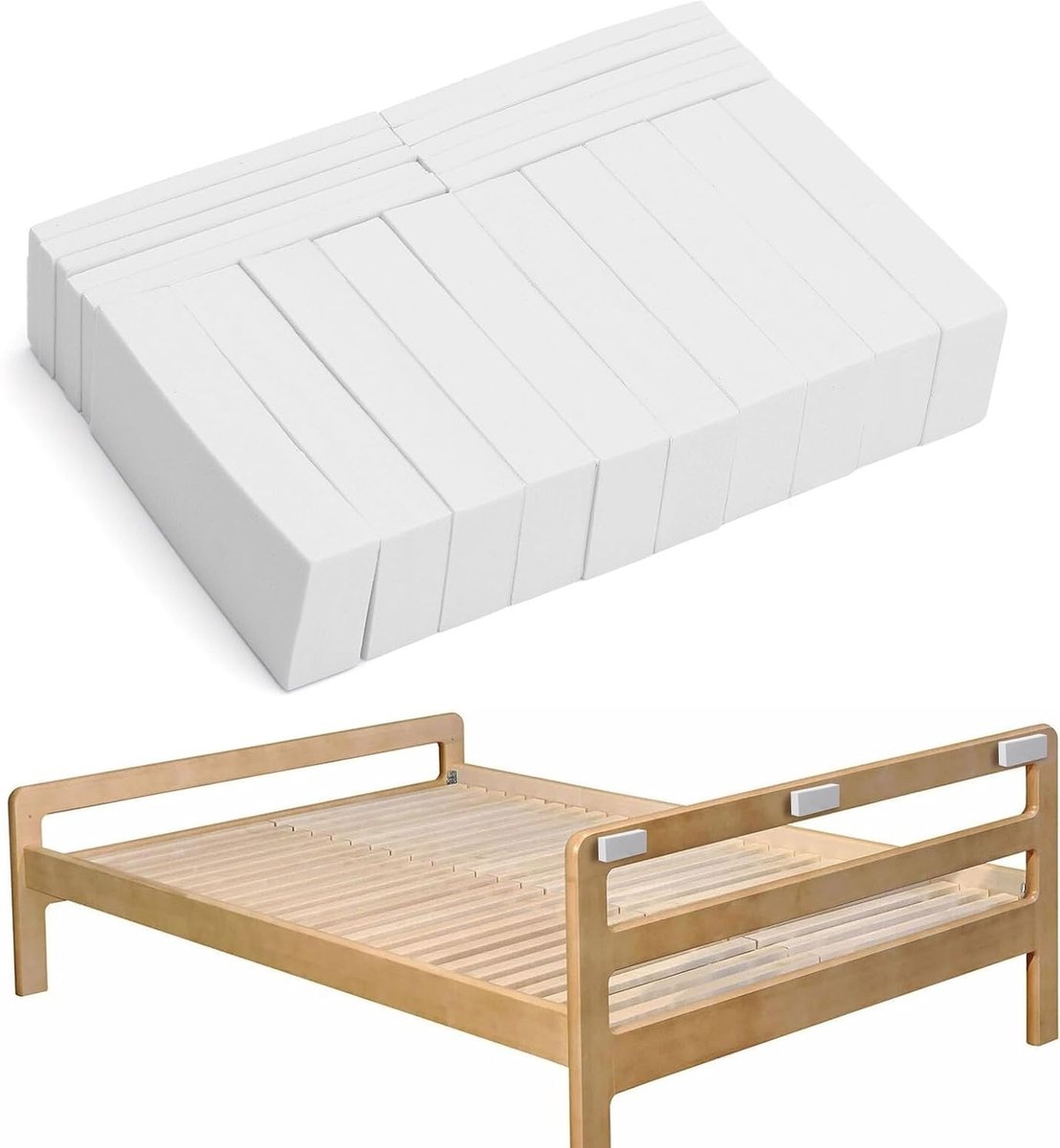 20 Stuks EVA Foam Standoffs voor Muurbevestiging, Zelfklevende Wandbeschermers, Deurhandgreep Bescherming en Bedaccessoires, Deurstoppers en Hoofdbord Stoppers in Wit