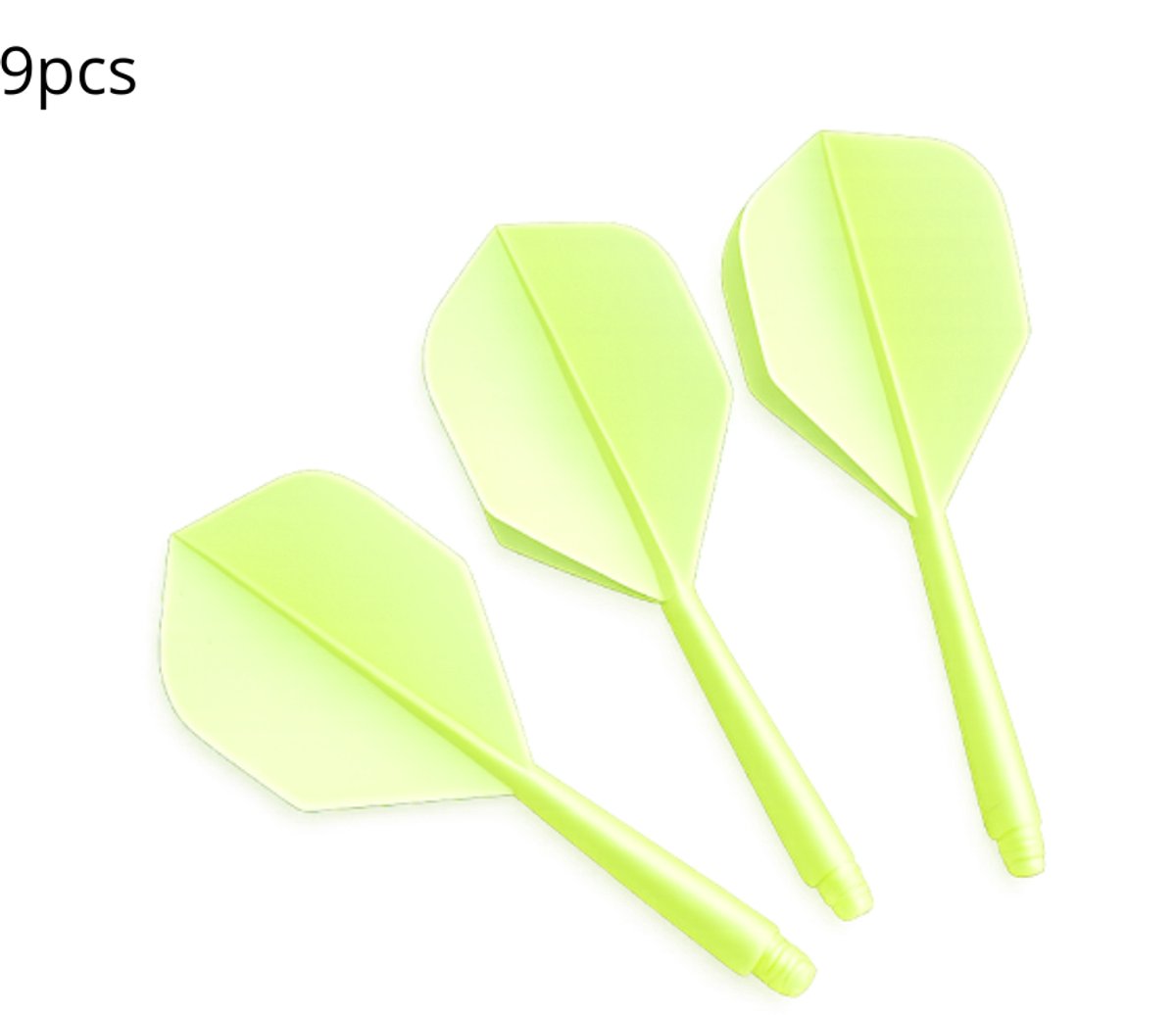 9 Stuks K-Flex Darts Mint Groen - 2BA Flights - Duurzaam, Stabiel & Professioneel - Flights & Shafts