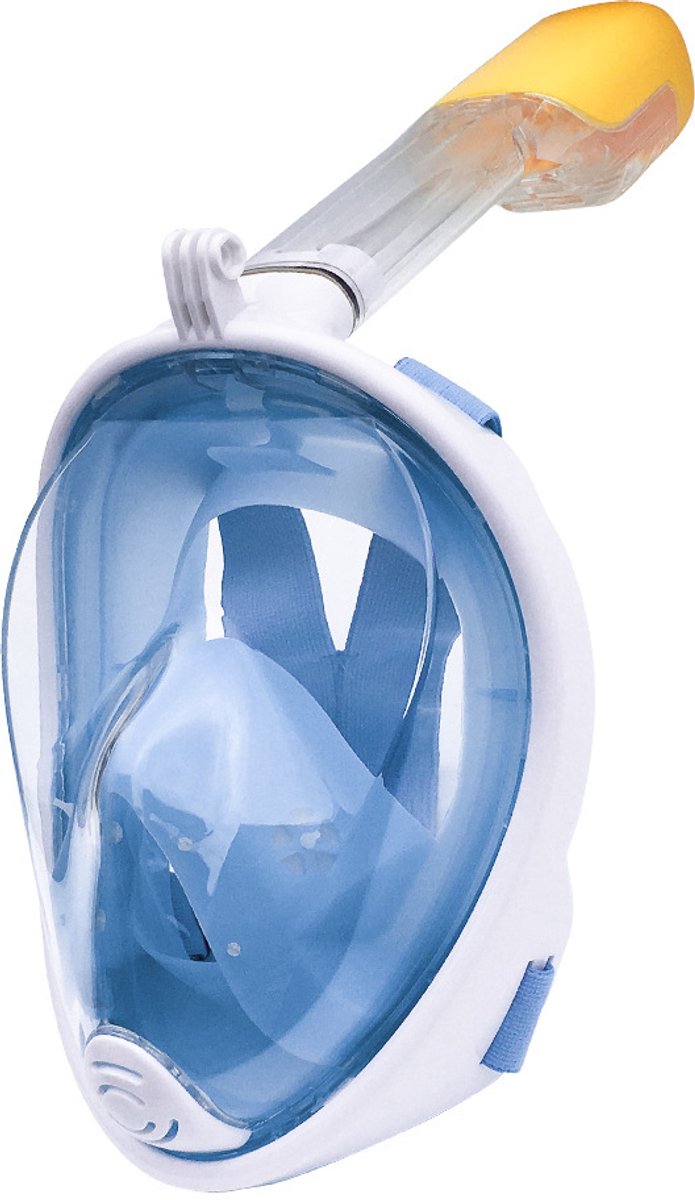 Duikmasker voor kinderen – duikbril - 180° Full-face snorkelmasker – Snorkelmasker met panoramisch zicht – Verstelbare hoofdband – Duikmasker met verlengde snorkel en breed gezichtsveld – Onderwateruitrusting voor moeiteloos ademen