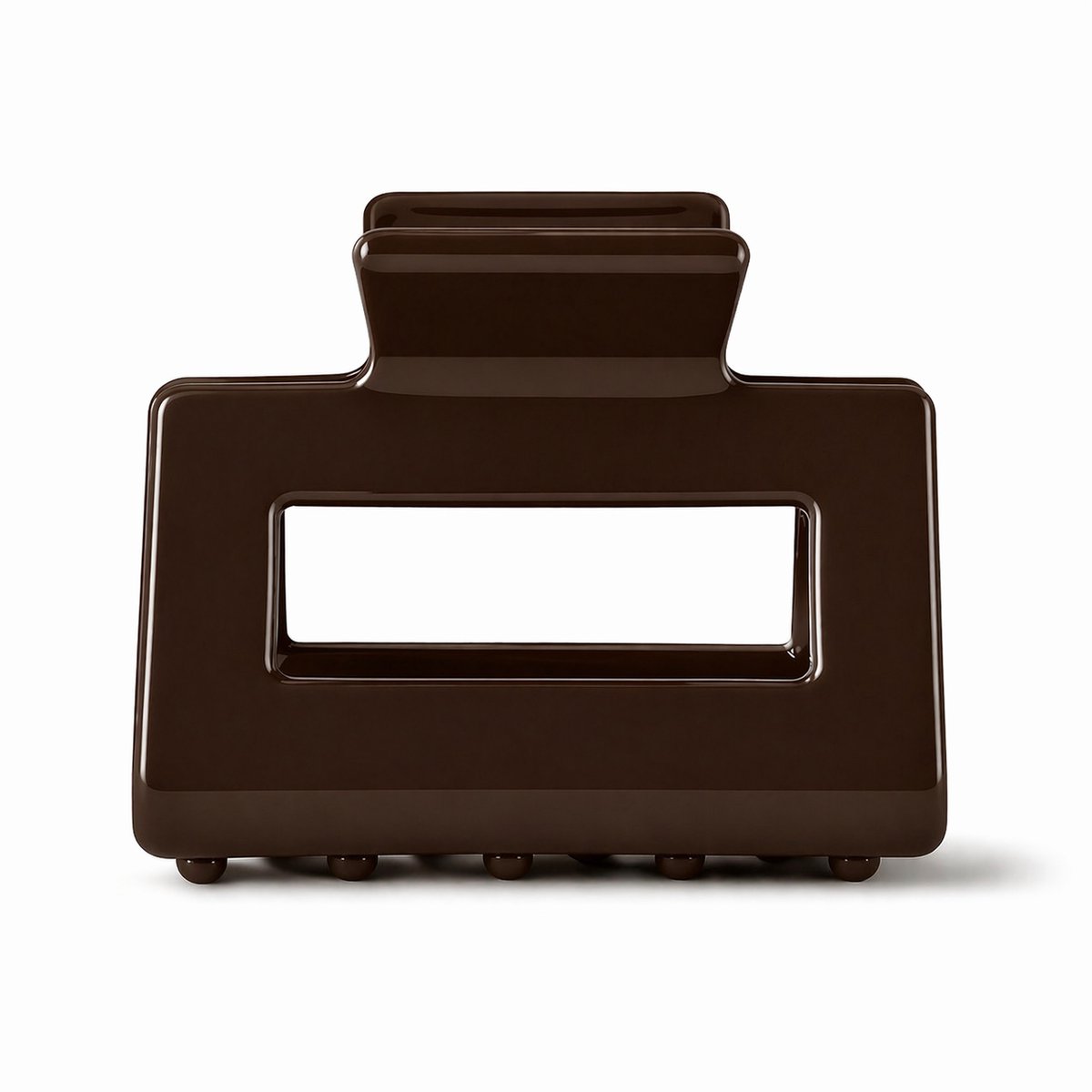 Moonie's Lilly haarklem in Dark Hazelnut - Donker bruin - 5.5 cm - Haarklemmen - Haaraccessoires - Acetaat