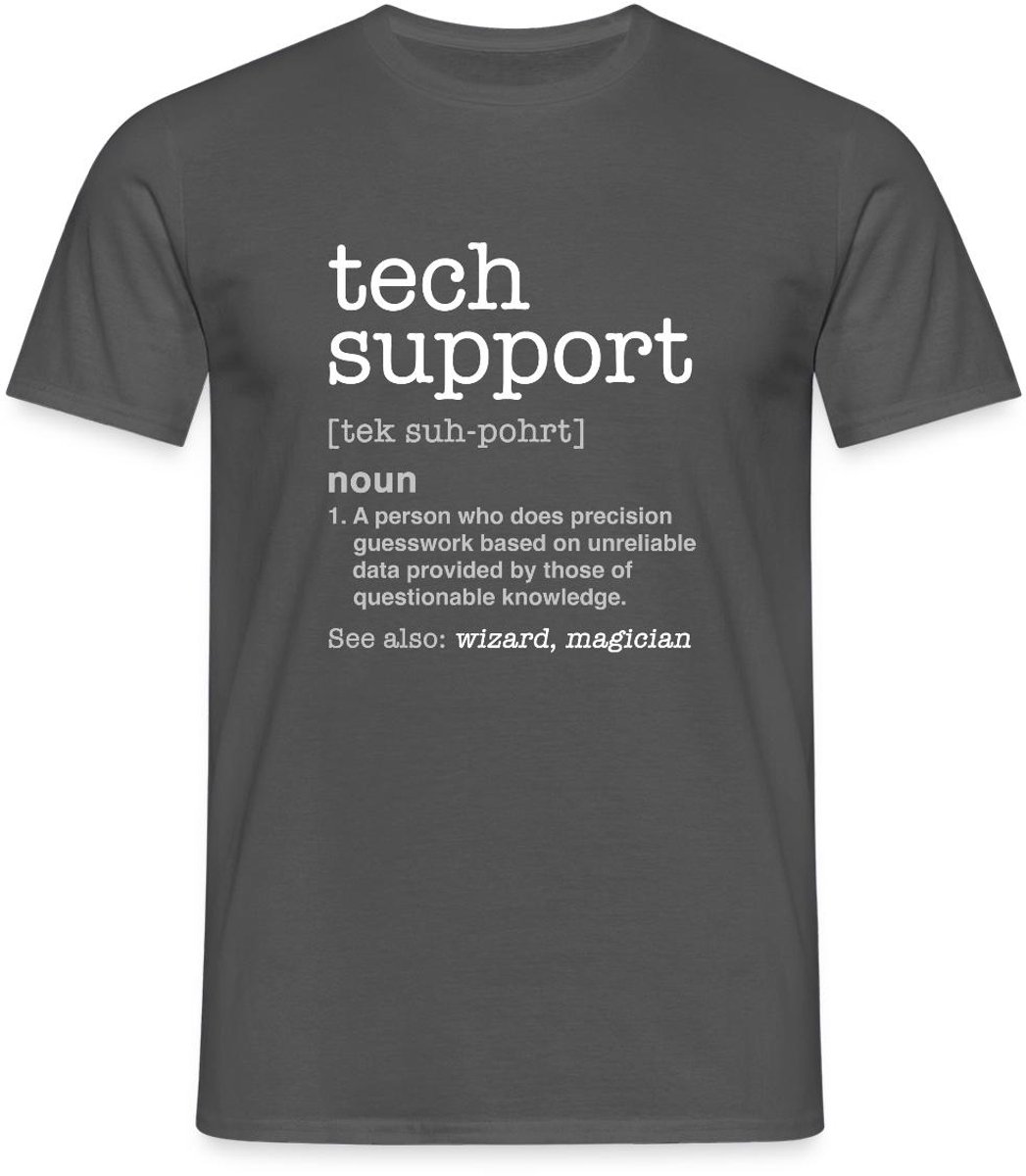 Tech Support Definitie T-Shirt Heren