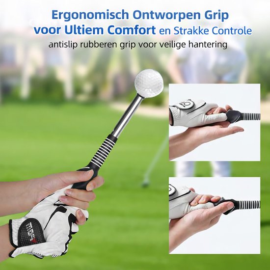 Golf Swing Trainer Set - Swing trainer en swing band - Golfaccesoires - Geschikt voor Beginners , Professionals van Merkloos — afbeelding 5
