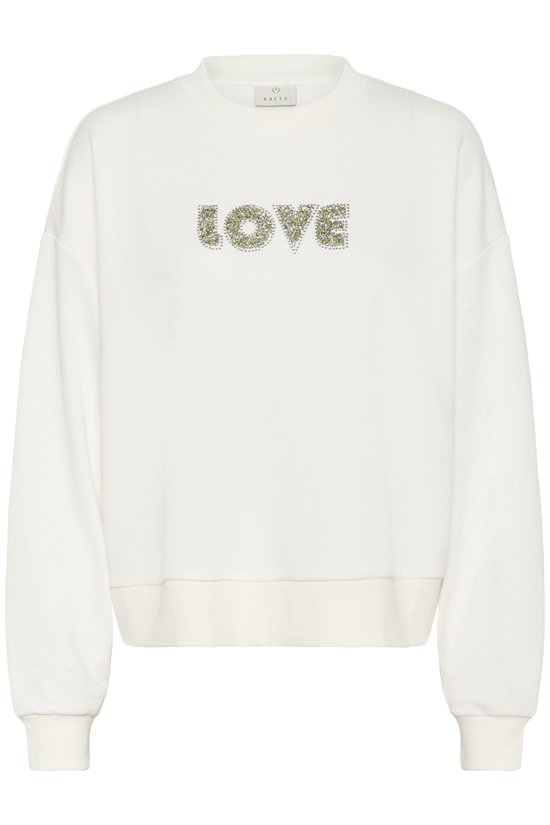 Kaffe KAlila Sweatshirt Dames Trui - Chalk