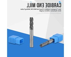 Set van 5 stuks 6mm X 50mm Tungsten Carbide Freesbit voor CNC Bewerking en Precisiefrezen