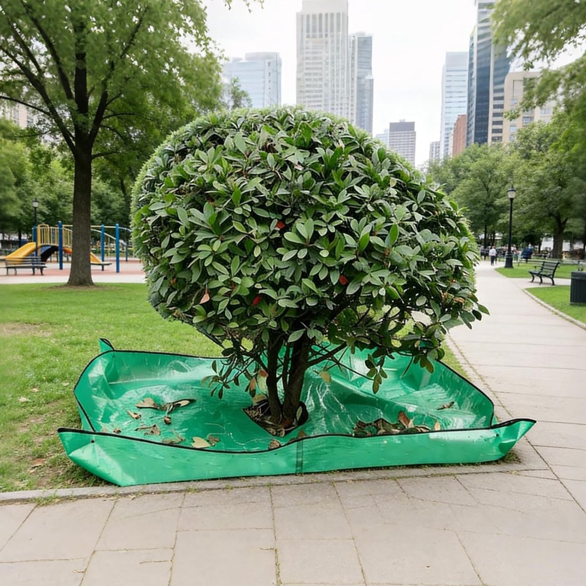 Plantenmat 2 x 2 m voor tuinverzorging: waterdicht polypropyleen zeil, robuuste struikbescherming en effectieve onderlegger voor landschapsarchitectuur