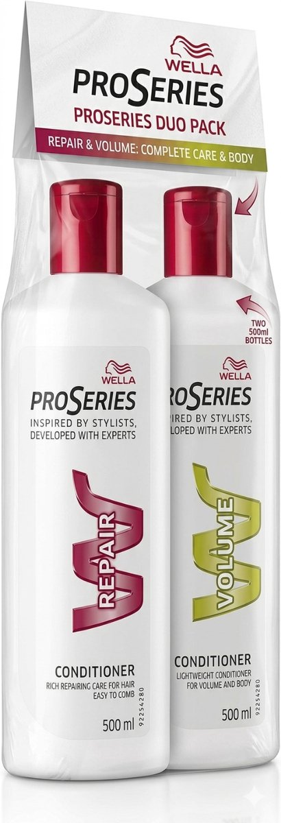 Wella Pro Series Crèmespoeling Duo Pack Volume & Repair - 2 x 500 ml