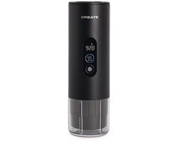 CREATE - Draagbaar espressotoestel 15 bar voor capsules en gemalen koffie - Zwart - Zonder draagtas - THERA MOVE