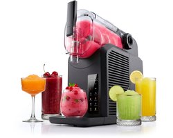 Seeger SuperSlush Machine - Geen IJs Nodig - 7 Programma's - Slush Puppy Maker - Slushi, Granita, Frappé, Milkshakes en meer - Zelfreinigingsmodus - Zwart