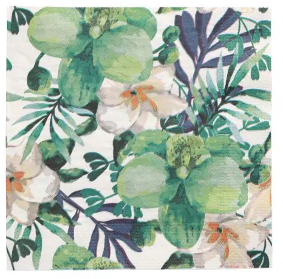 10x20 Servetten 3-laags 1/4 vouw 33 cm x 33 cm Tropic