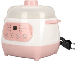 Elektrische stoofpan 1 liter 200W met droogkookbeveiliging, intelligente elektrische keramische kookplaat voor pap, rijst en soep, EU-stekker 220V