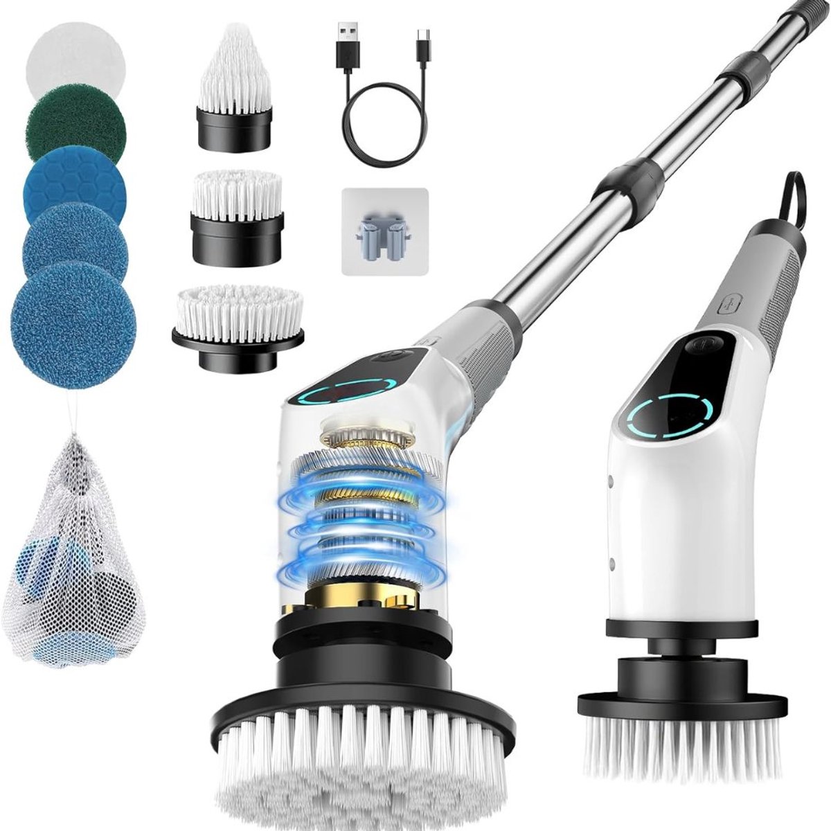 MKSS® Schrobmachine Tegelvloer - Dweilmachine - Poetsmachine
