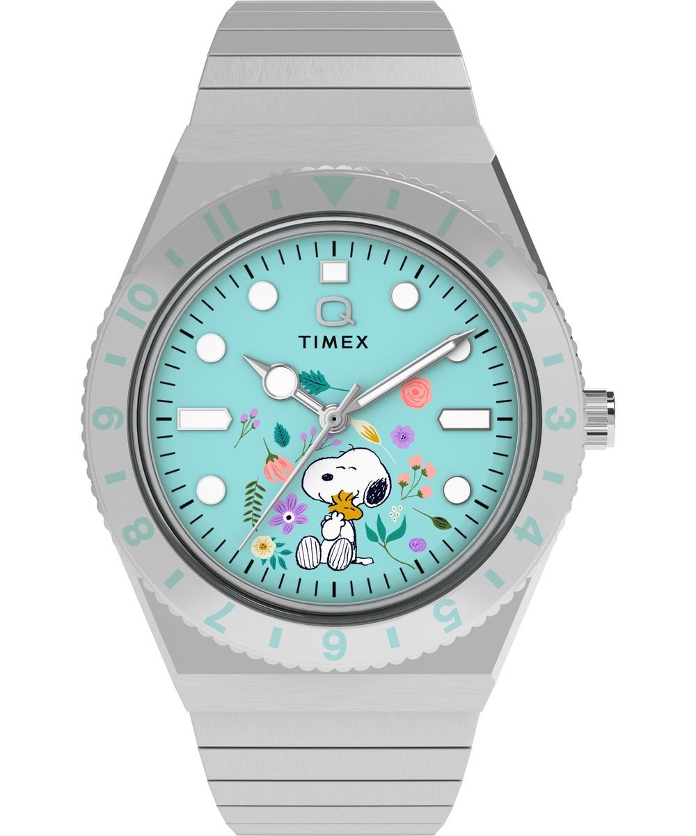 Timex Peanuts Q Timex TW2Y52700 Horloge - Staal - Zilverkleurig - Ø 36 mm