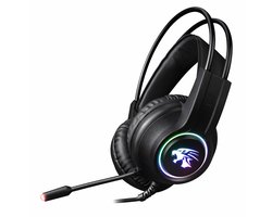 Gaming Headset met Flexibele Microfoon – Over-Ear Koptelefoon – RGB Verlichting – Comfortabel Design – Geschikt voor PC, PS4, PS5 en Xbox