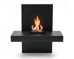 Xaralyn Bio-ethanol wandhaard - Vela - 2,5 kW verwarming - zwart metalen muurhaard - geen…