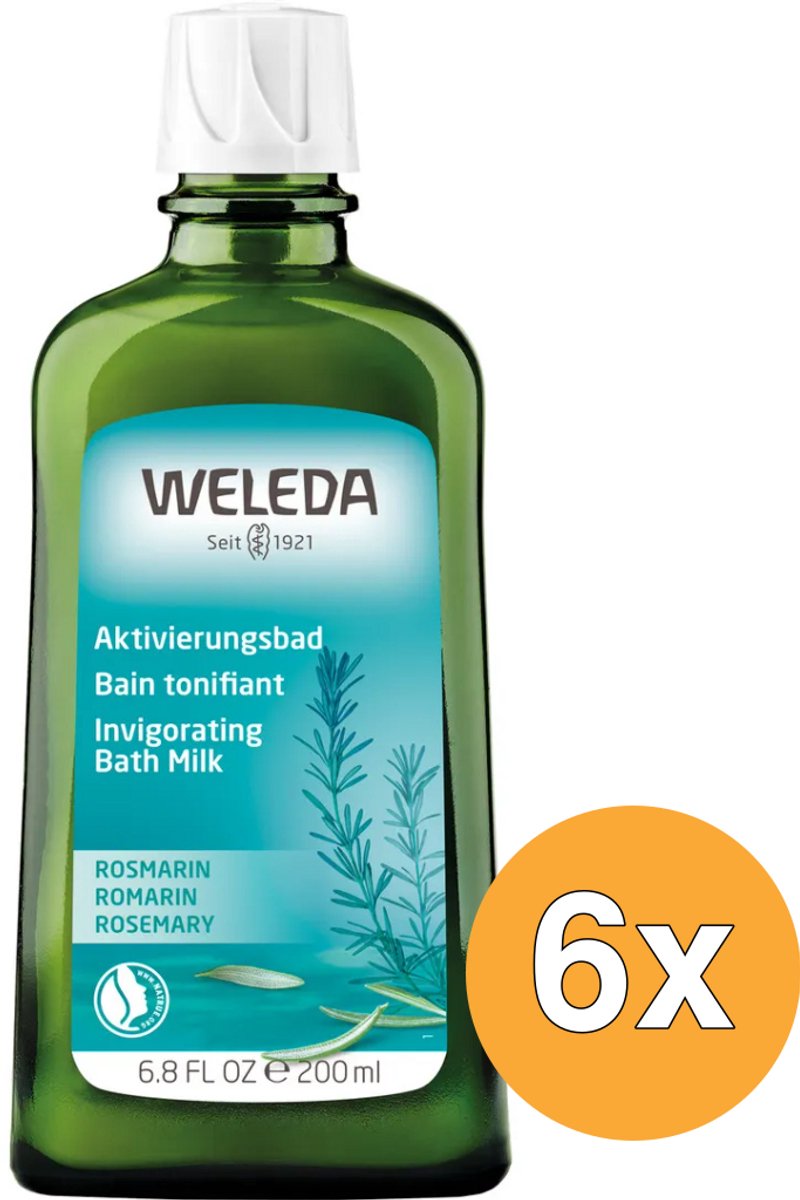 6x WELEDA Rozemarijn activeringsbad (200 ml)