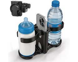Opvouwbare 3-in-1 bekerhouder voor kinderwagen, universele f