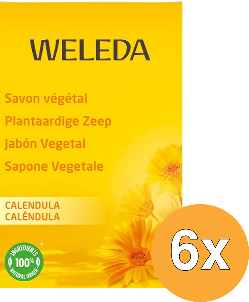 6x WELEDA Calendula Zeep (100 gr)