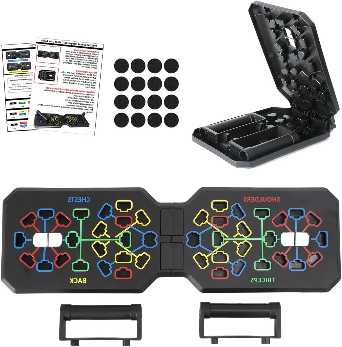 Multifunctioneel Push-Up Board voor Efficiënte Spieropbouw en Vetverbranding, Ideaal voor Thuis Fitness en Krachttraining