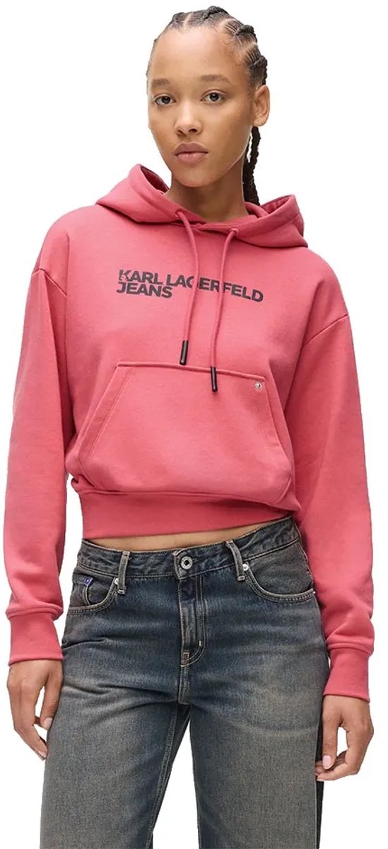 Karl Lagerfeld Jeans A2w20053 Regular Fit Hoodie Roze XS Vrouw