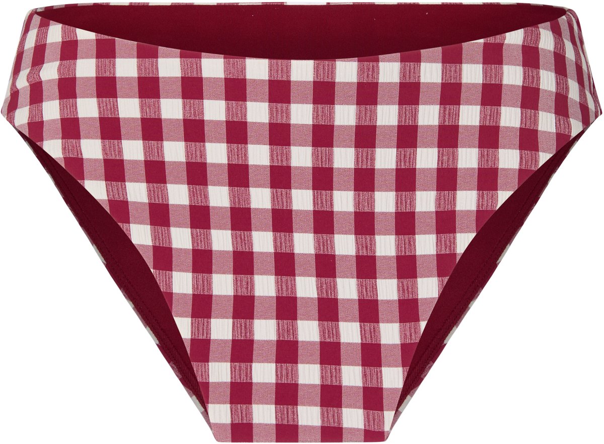Hunkemöller Hoog Uitgesneden Bikinibroekje met Hoge Taille Amalfi Rood