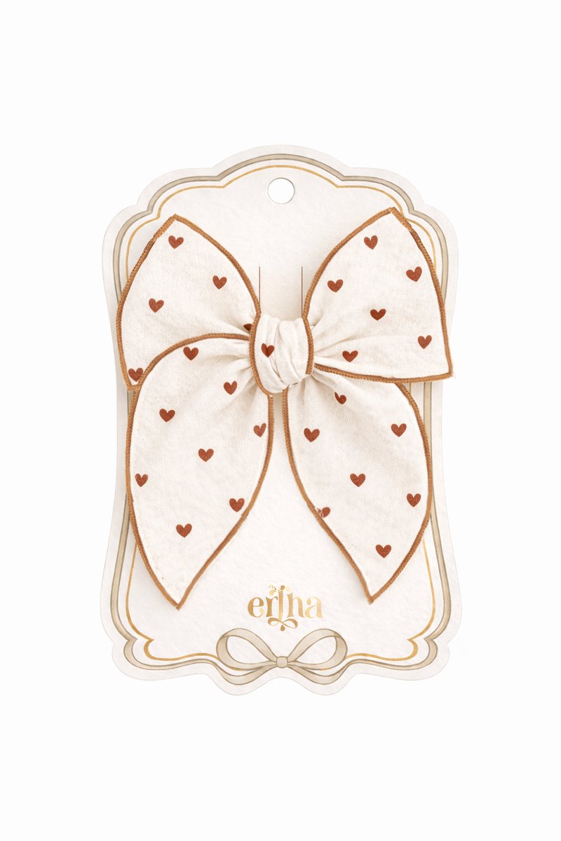 Mrs Ertha Fable Haarclip met Strik - Tiny Hearts