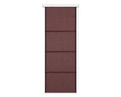 Colours Rialto Vouwgordijn Linnen Look – 45x180 cm – Bruin – Lichtdoorlatend – Met Kettingbediening