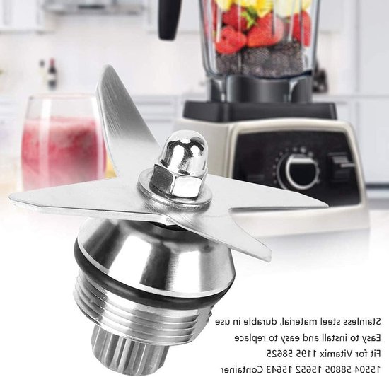 Dailygoods - Roestvrijstalen blenderblad - Blender mes - Hoogwaardige kwaliteit - Groen - 4 scherpe messen - Geschikt voor diverse blenders - Compact van Dailygoods — afbeelding 4