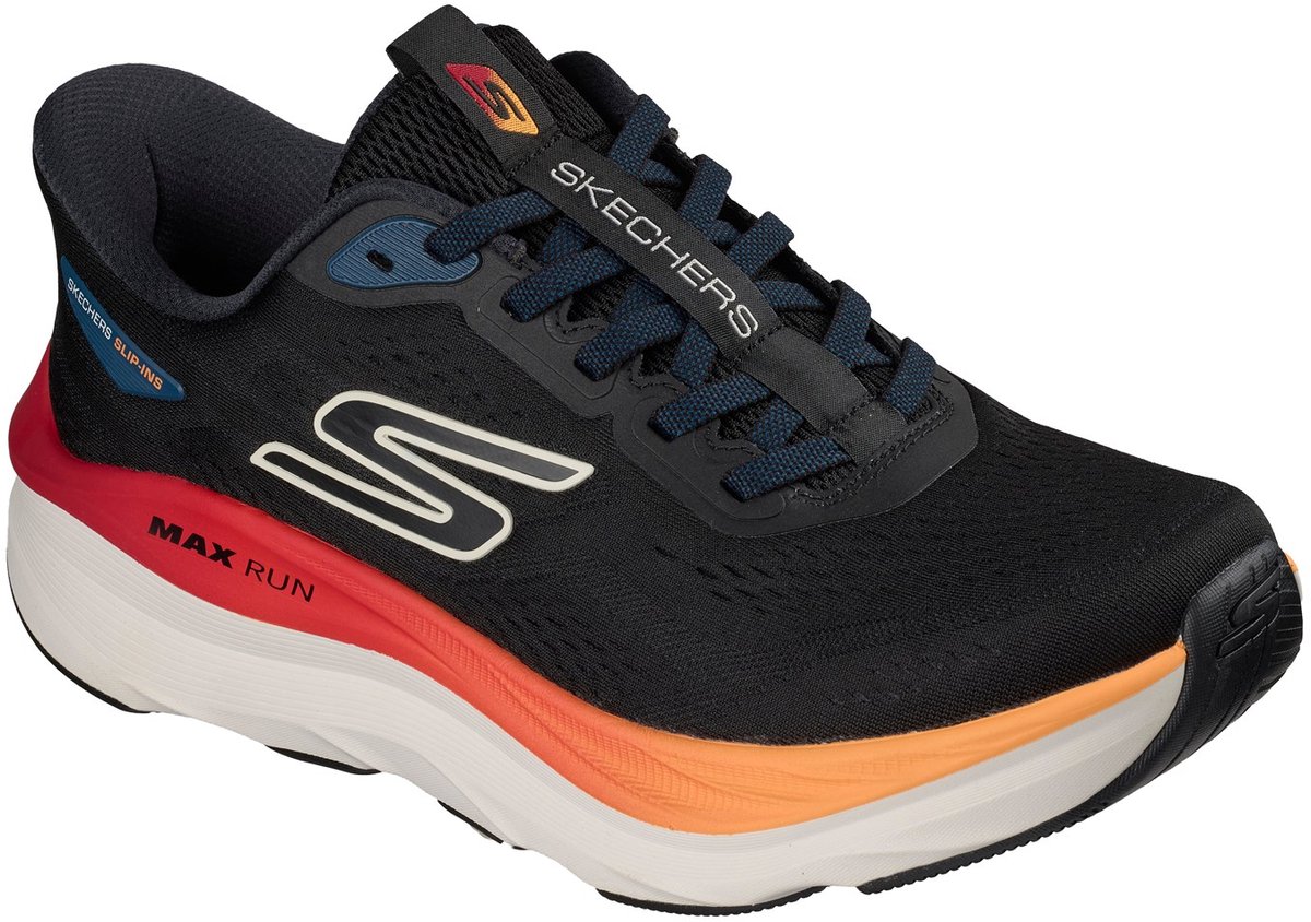 SKECHERS MAX RUN, 221000-BKMT, Running Male Shoes, Black