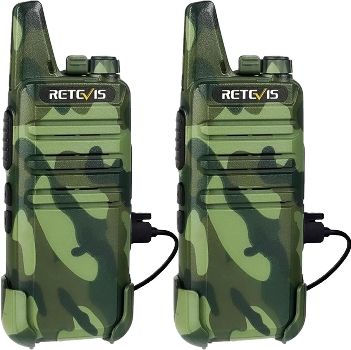 Retevis RT622 Walkie Talkie-Professional Portofoons-16 Kanalen-VOX Scan Monitor-met USB-Oplaadkabel-Kamperen en wandelen-legergroen