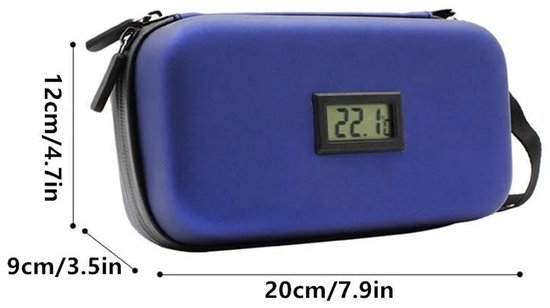 WiseGoods Premium Insuline Koeltas - Medicatie Pouch - Draagbare Koel Etui Met Temperatuurweergave - Voor Insulinepen - Zwart van WiseGoods — afbeelding 2