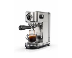 Novari - Espressomachine - Koffiezetapparaat - Pistonmachines - Koffiemachines - Instelbare temperatuur - Krachtige stoomfunctie