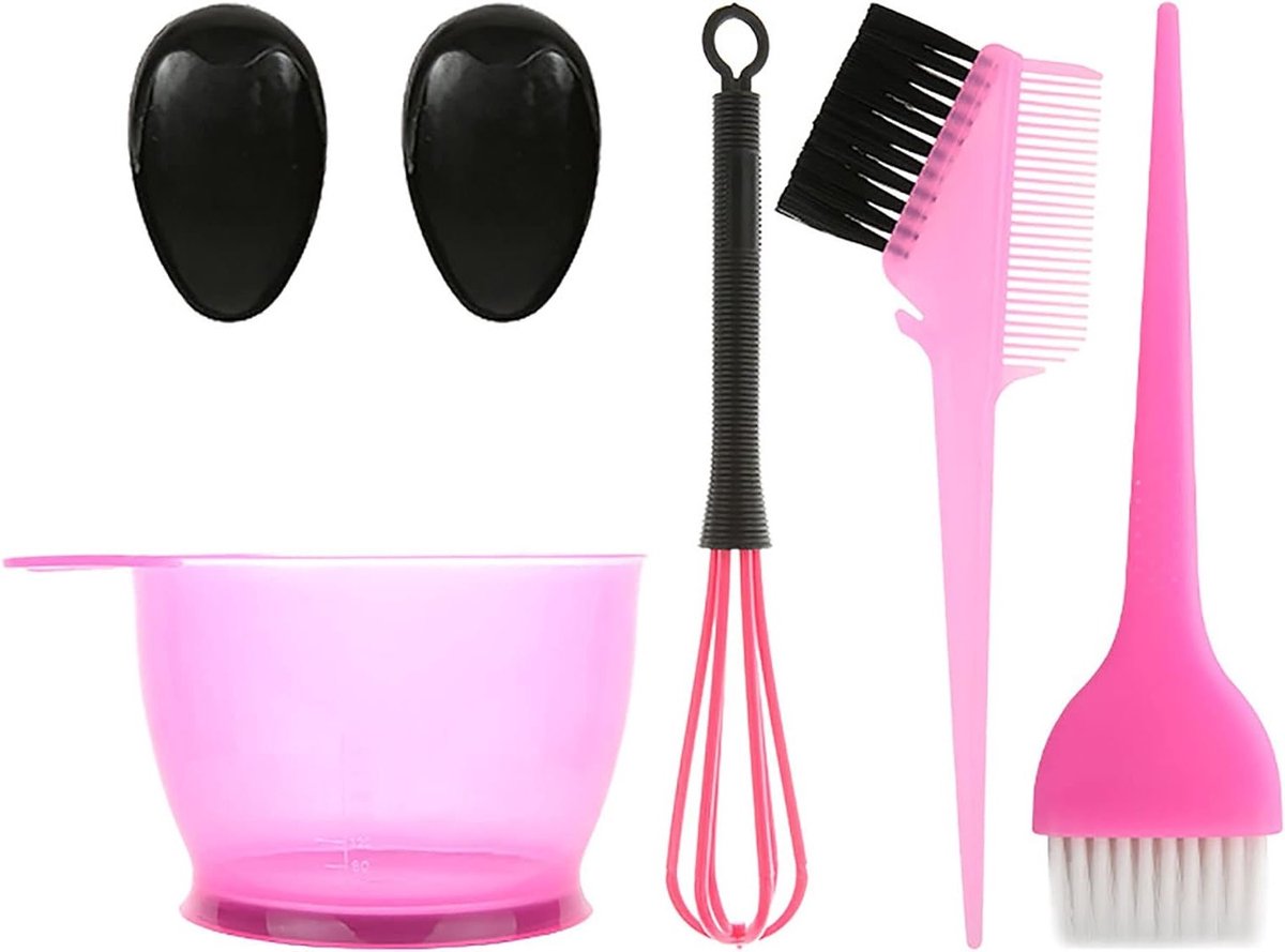 Complete Set van 24/6 Haarverf Gereedschappen voor Thuisgebruik, DIY Kleurset, Haarverf Accessoires en Bleekmiddelen voor een Professionele Afwerking