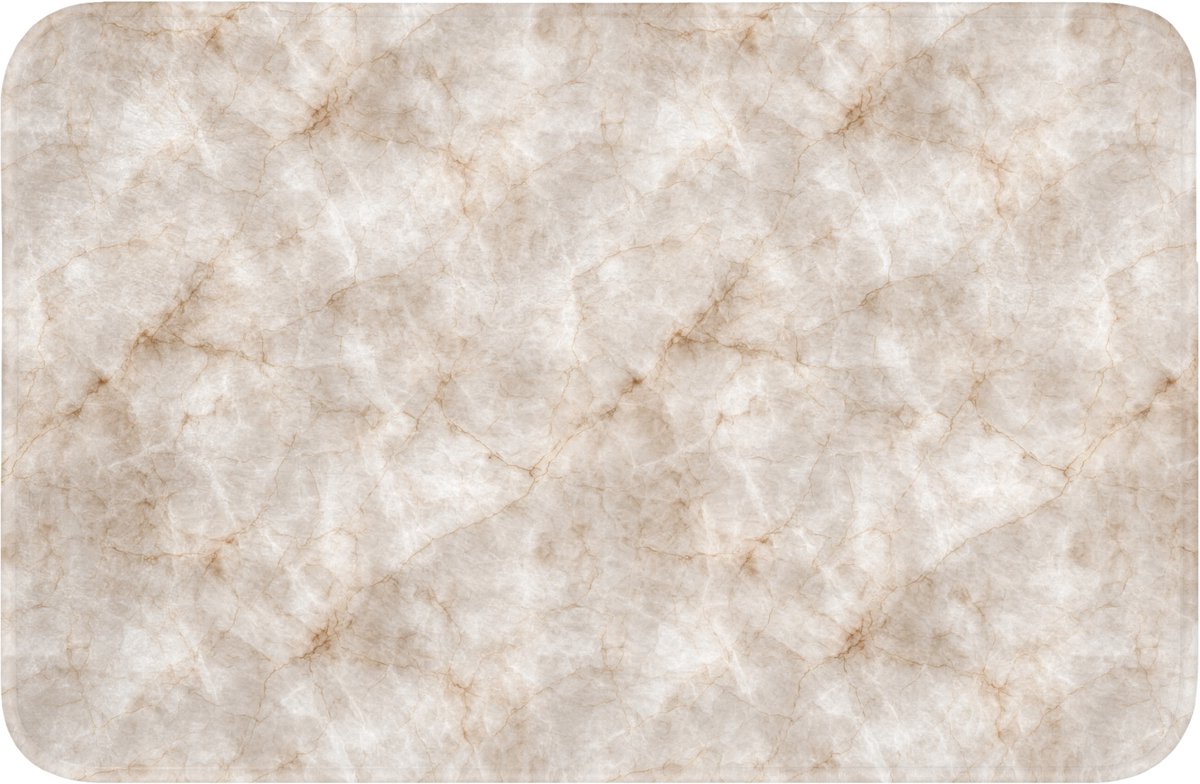 WC mat 60x40 cm - Antislip - Marmer - Patroon - Klassiek - Toiletmat - Vloermat - Douchema