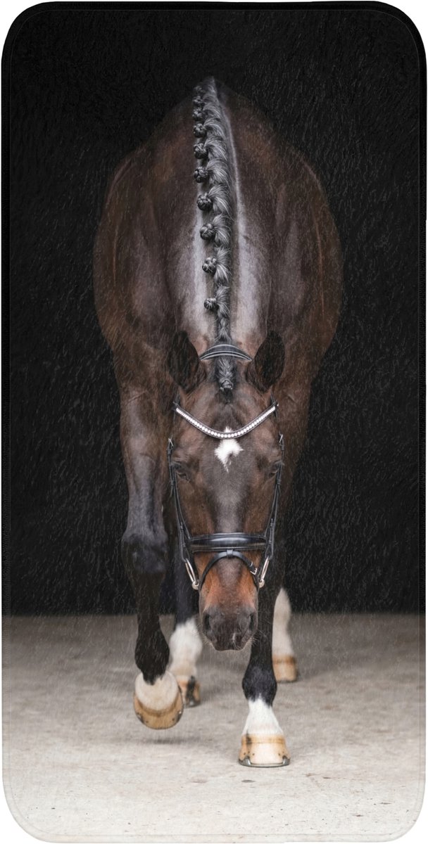 WC mat 60x120 cm - Antislip - Paard - Modern - Portret - Toiletmat - Vloermat - Douchemat