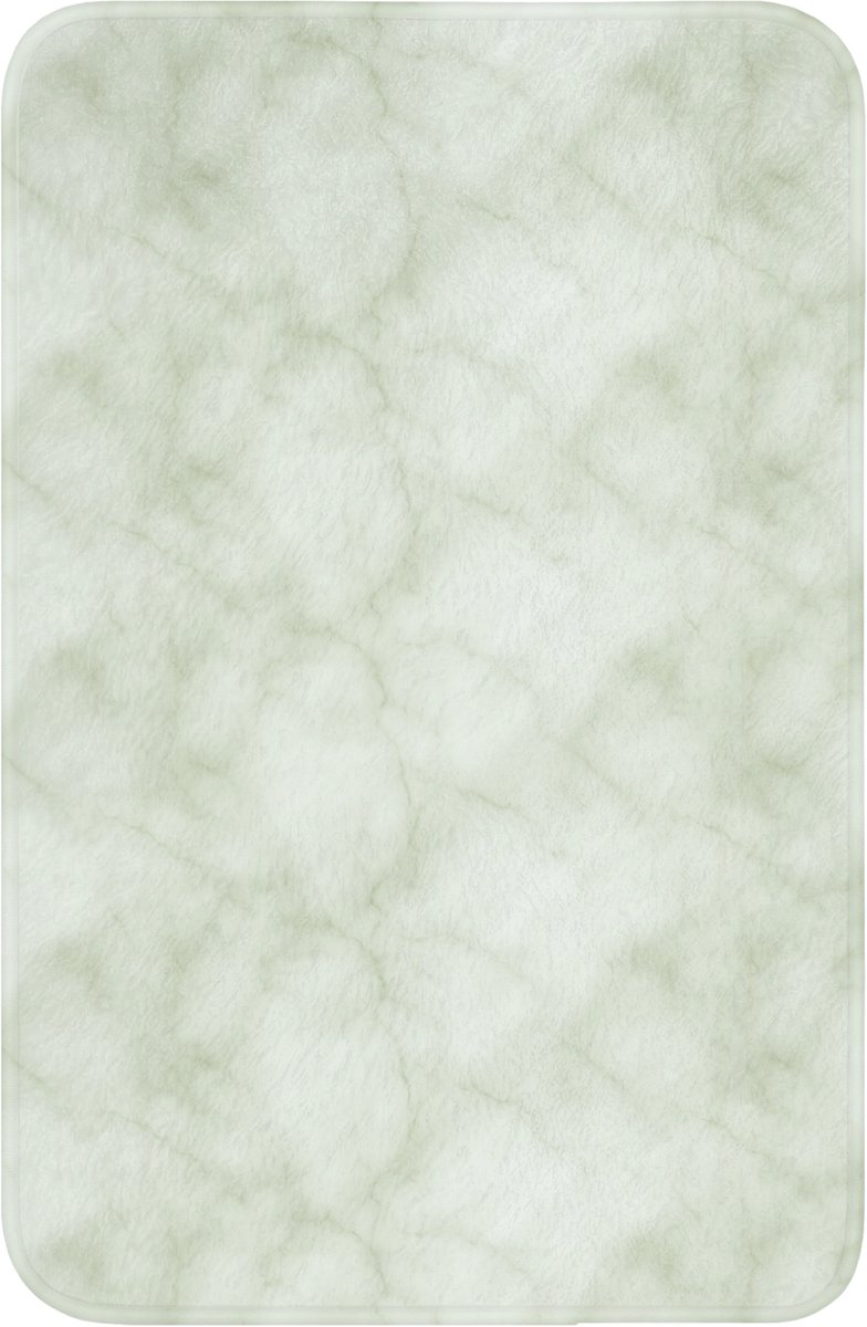WC mat 40x60 cm - Antislip - Groen - Marmer - Aders - Toiletmat - Vloermat - Douchemat - T