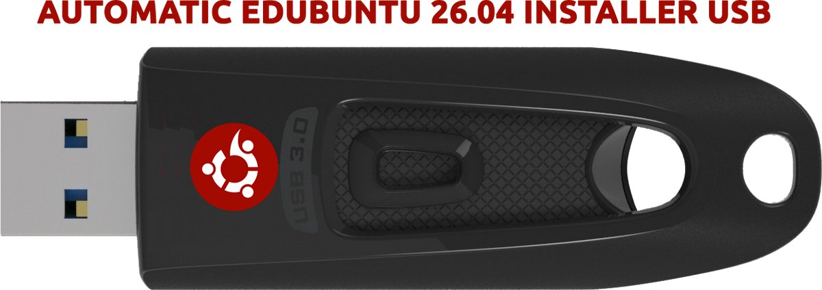 Edubuntu Custom Automatische installatie stick voor schoolcomputers + handboek
