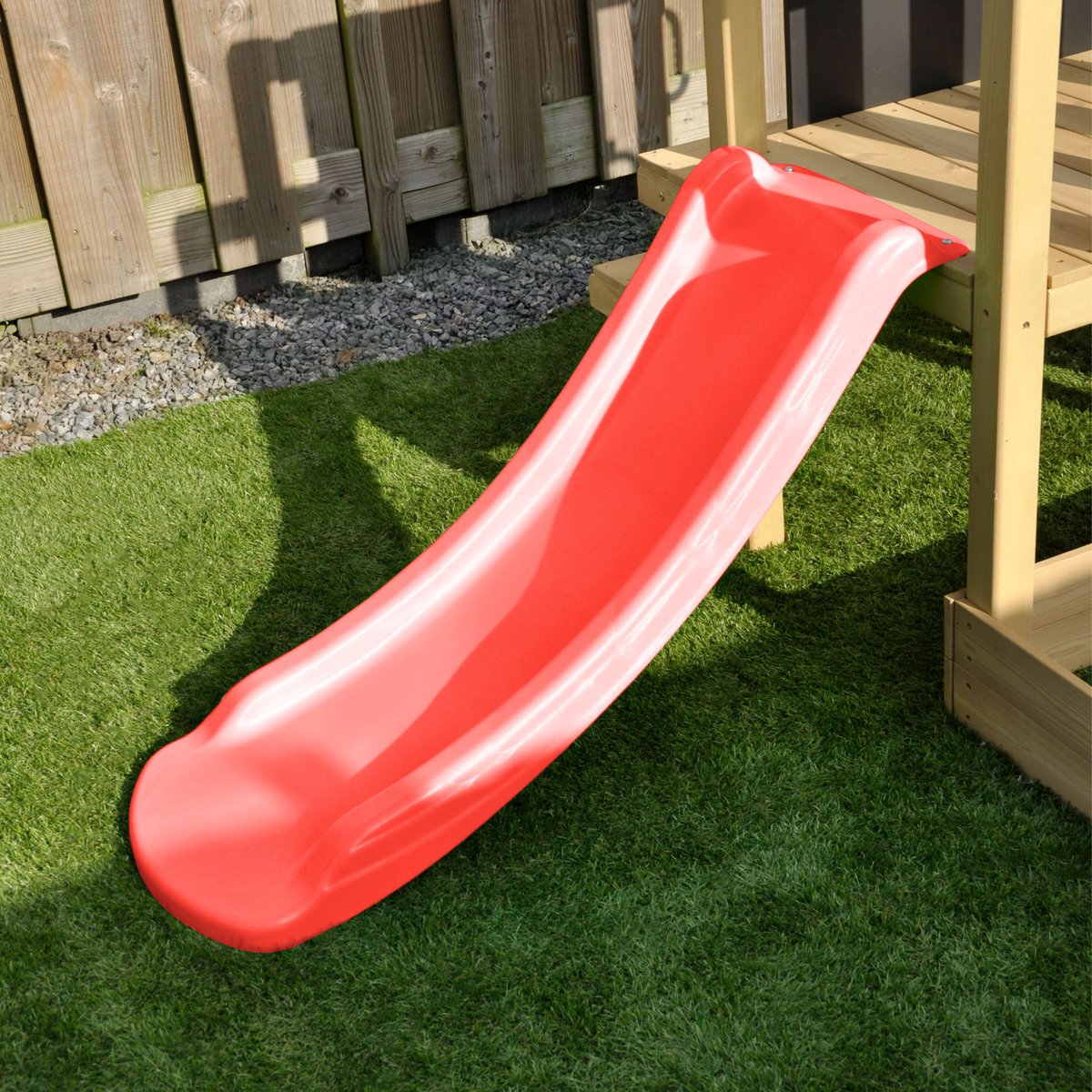 AXI Leah Mini Speeltoren met Zandbak en Picknicktafel – Rode Glijbaan – Met Krijtbord – FSC hout – Klein speeltoestel voor de tuin / buiten — afbeelding 13