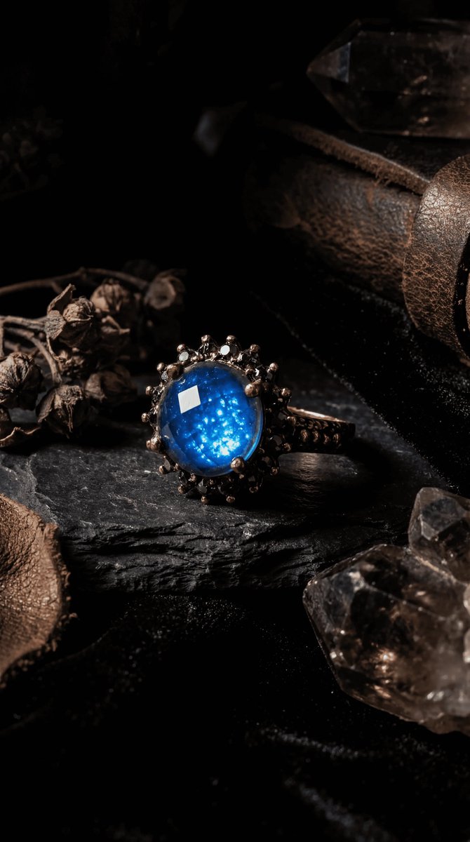 Dorvina Bronzen Sieraad Authentiek Kleur Kleurveranderend His Taslii Markazit Steen Rond Model Verstelbaar Vintage Dames Ring