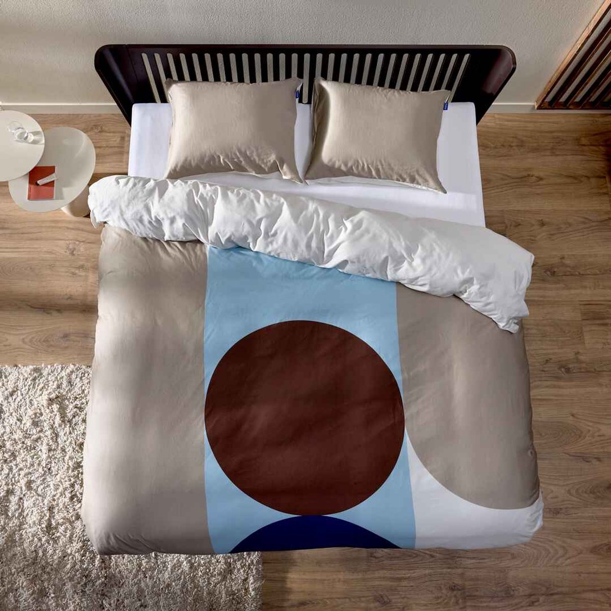 Auping Mono motion Dekbedovertrek - Tweepersoons 260 x 220 cm - Biologisch katoen - Bruin