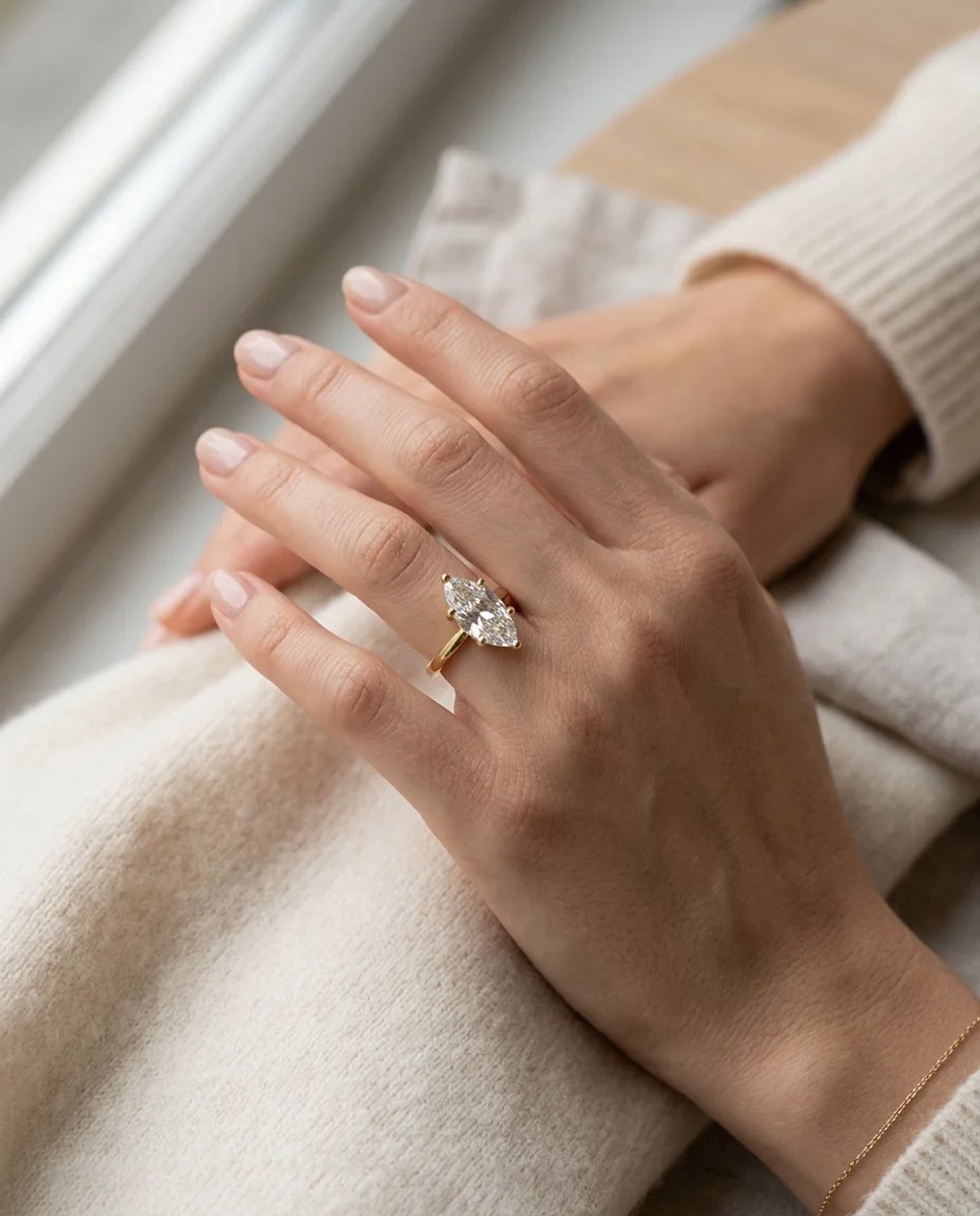 Dorvina 316L Staal Verkleurt Niet Ring Goudkleurig Prenses Kesim Premium Iscilik Zirkonia Tek Steen Dames Ring