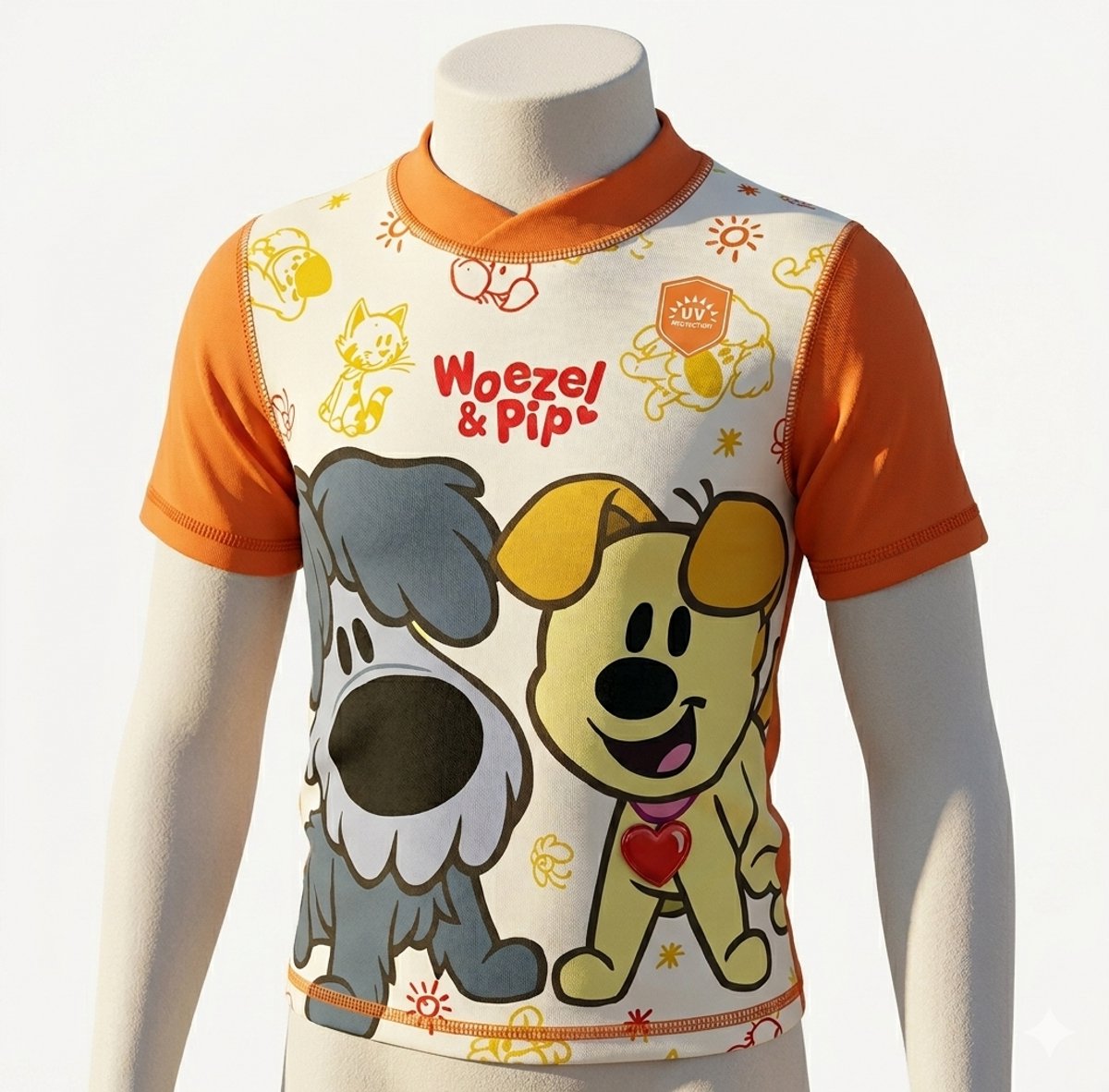 Woezel & Pip UV 40 Beschermde Zwemshirt, Maat 74/80