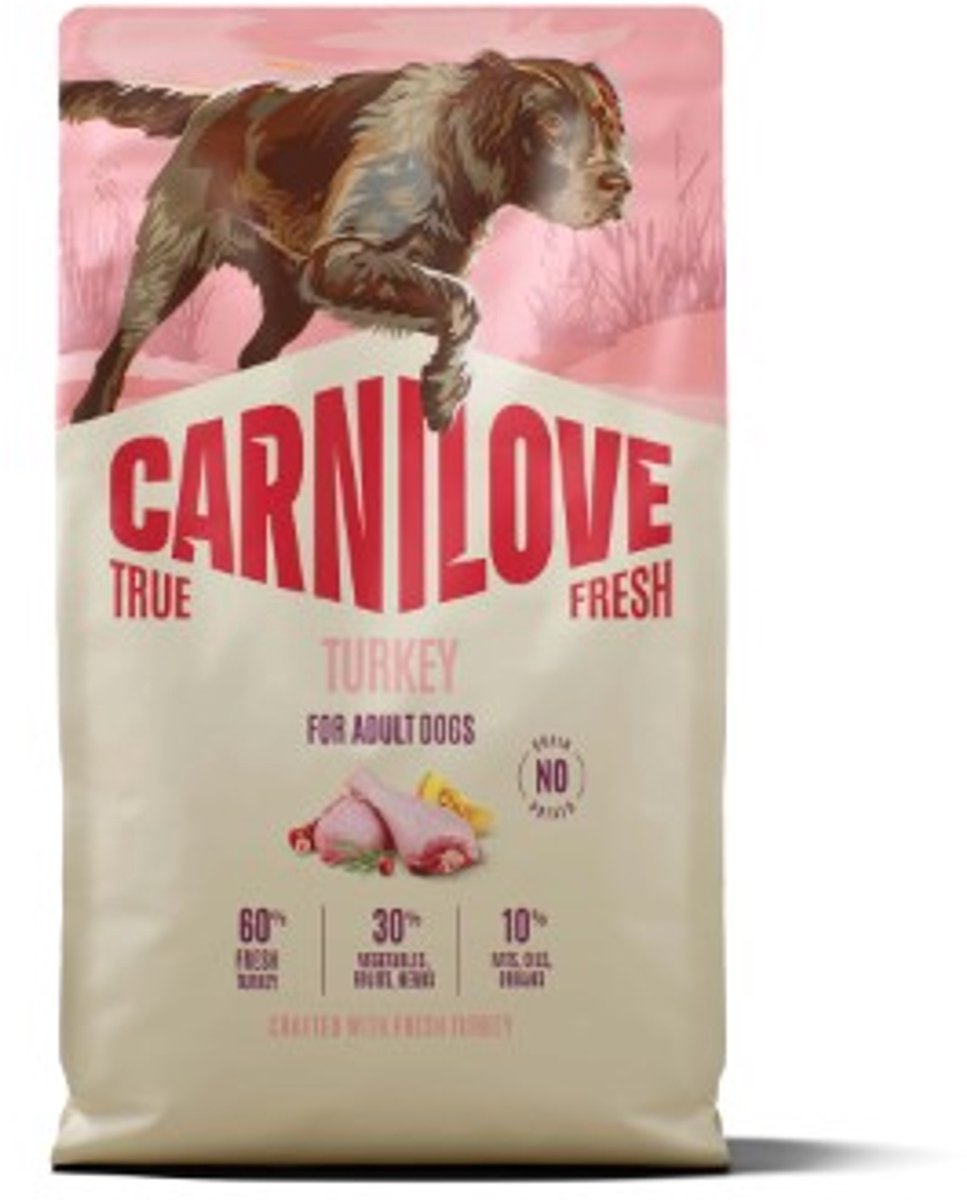 Carnilove CARNILOVE TRUE FRESH - Dog - Turkey for Adult All Breeds 4 kg
