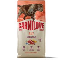 CARNILOVE TRUE FRESH - Dog - Beef for Adult All Breeds 12 kg
